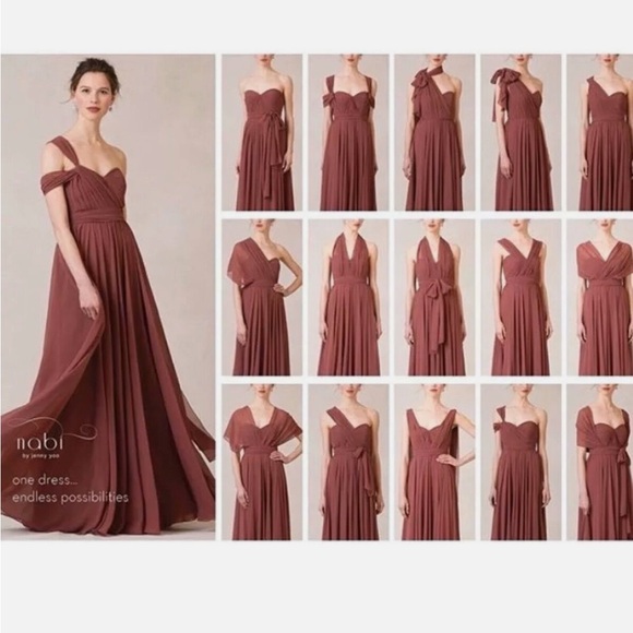 Jenny Yoo Convertible Bridesmaid Dress Mira - Picture 4 of 12